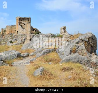 Anavarza Ancient City in Kozan, Adana, Türkei. Stockfoto