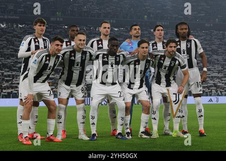 Turin, Italien - 9. November 2024: Juventus während des Spiels der Serie A zwischen Juventus und Turin im Allianz Stadion in Turin (Foto: Maurizio Valletta/alamy.com) Credit: Maurizio Valletta/Alamy Live News Stockfoto