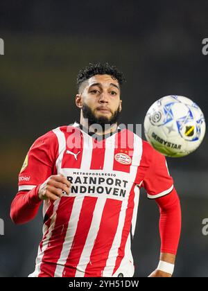 Breda, Niederlande. November 2024. BREDA, NIEDERLANDE – 9. NOVEMBER: Ismael Saibari von PSV jagt den Ball während eines niederländischen Eredivisie-Spiels zwischen NAC Breda und PSV im Rat Verlegh Stadion am 9. November 2024 in Breda, Niederlande. (Foto von Joris Verwijst/Orange Pictures) Credit: Orange Pics BV/Alamy Live News Stockfoto