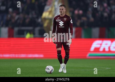 Turin, Italien. November 2024. Ivan Ilic vom FC Turin im Spiel der Serie A zwischen Juventus FC und Torino FC im Allianz Stadium am 9. November 2024 in Turin, Italien. Quelle: Marco Canoniero/Alamy Live News Stockfoto