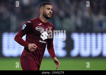 Turin, Italien. November 2024. Antonio Sanabria vom FC Turin sieht beim Spiel der Serie A zwischen Juventus FC und Turin am 9. November 2024 im Allianz Stadium in Turin, Italien, an. Quelle: Marco Canoniero/Alamy Live News Stockfoto