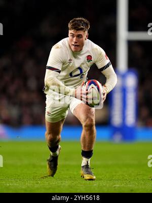 London, England. November 2024. Der Engländer Tommy Freeman während des Autumn International Matches zwischen England und Australien im Allianz Stadium in Twickenham. Quelle: Ben Whitley/Alamy Live News Stockfoto