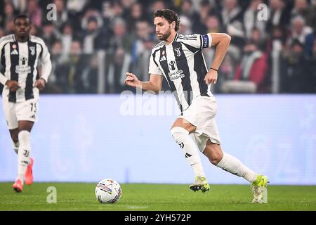 Turin, Italien, Italien. November 2024. Manuel LOCATELLI von Juventus während des Spiels der Serie A zwischen Juventus FC und Torino FC im Allianz Stadium am 9. November 2024 in Turin. (Kreditbild: © Matthieu Mirville/ZUMA Press Wire) NUR REDAKTIONELLE VERWENDUNG! Nicht für kommerzielle ZWECKE! Stockfoto