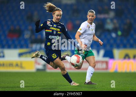 St. Polten, Österreich. November 2024. St. Polten, Österreich, 9. November 2024: Melanie Brunnthaler (18 SKN St Polten) im Einsatz während des Admiral Frauen Bundesliga Matches St. Polten gegen Neulengbach Tom Seiss/SPP (Tom Seiss/SPP) Credit: SPP Sport Press Photo. /Alamy Live News Stockfoto