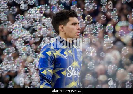 London, Großbritannien. November 2024. London, England, 9. November 2024: Joao Virginia (12 Everton) vor dem Spiel der Premier League zwischen West Ham und Everton im London Stadium. (Pedro Porru/SPP) Credit: SPP Sport Press Photo. /Alamy Live News Stockfoto