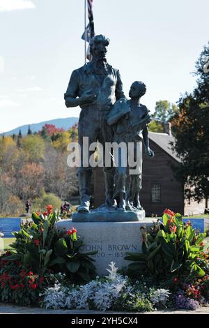 Das John Brown-Haus und die Farm in North Elba, New York, des berühmten Abolitionisten und Anti-Sklaverei-Befürworters John Brown Stockfoto