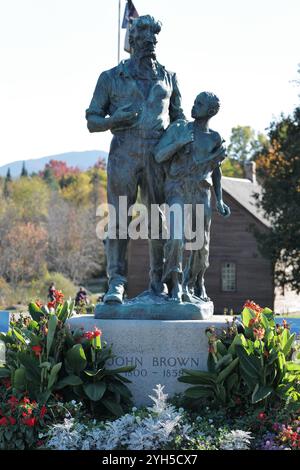 Das John Brown-Haus und die Farm in North Elba, New York, des berühmten Abolitionisten und Anti-Sklaverei-Befürworters John Brown Stockfoto