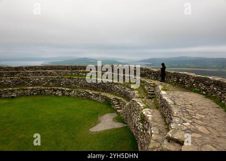 Grianan von Aileach, steinerne Festung von Aileach Stockfoto