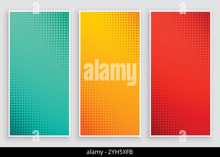 Stilvolle eingestellt von rasterungs-Banner Stock Vektor