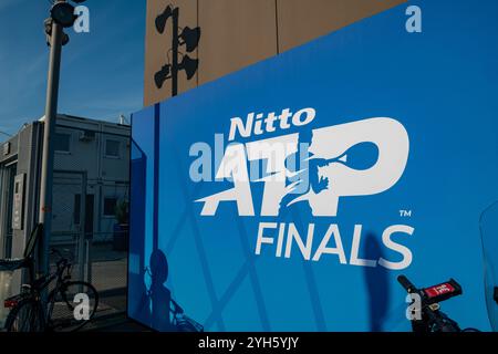 Nitto ATP Finals, auf dem Höhepunkt der Tennissaison, treten die besten Spieler der Welt in atemberaubenden Spielen an. Sport und starke Emotionen für Eve Stockfoto