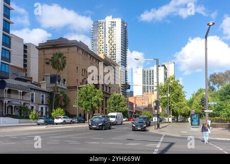 Straßenszene, North Terrace, Adelaide, South Australia, Australien Stockfoto