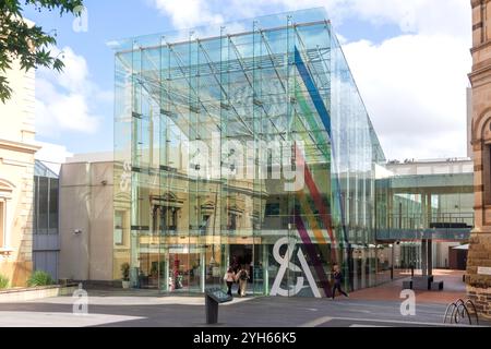 Spence Wing Eintritt zur State Library of South Australia, North Terrace, Adelaide, South Australia, Australien Stockfoto