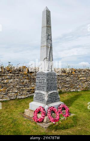 Kriegsdenkmal in der St. Lawrences Kirche, Burray, Orkney. Stockfoto