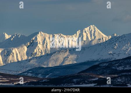 Panorama am Ramfjordbotn Stockfoto