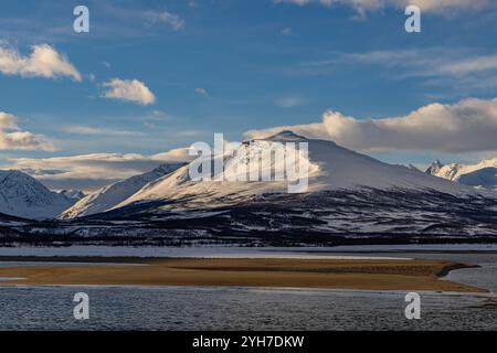 Panorama am Ramfjordbotn Stockfoto