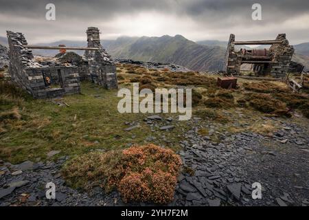 Dinorwic Schieferbruch, Gywnedd, Wales Stockfoto