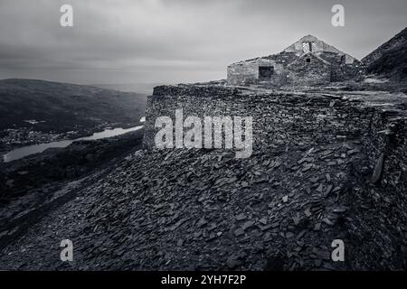 Dinorwic Schieferbruch, Gywnedd, Wales Stockfoto