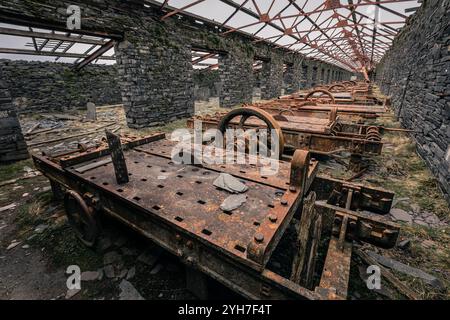 Dinorwic Schieferbruch, Gywnedd, Wales Stockfoto