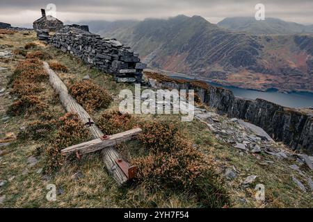 Dinorwic Schieferbruch, Gywnedd, Wales Stockfoto