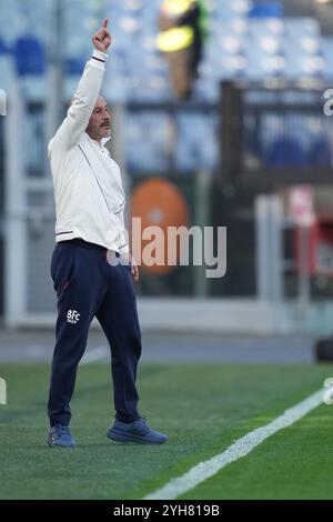 Roma, Italien. November 2024. Bolognas Cheftrainer Vincenzo Italiano während des EniLive-Fußballspiels der Serie A zwischen Roma und Bologna im Olympiastadion in Rom, Italien - Sonntag, 10. November 2024 - Sport Soccer ( Foto: Alfredo Falcone/LaPresse ) Credit: LaPresse/Alamy Live News Stockfoto