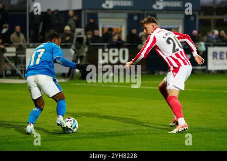 Lyngby, Dänemark. November 2024. 3F Superliga-kampen mellem Lyngby Boldklub og AAB paa Lyngby Stadion, soendag den 10. november 2024. Quelle: Ritzau/Alamy Live News Stockfoto