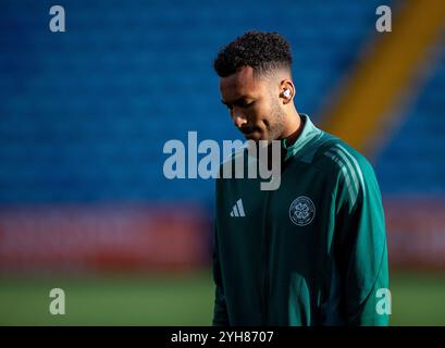 Kilmarnock, Schottland. 10. November 2024; Rugby Park, Kilmarnock, Schottland: Scottish Premiership Football, Kilmarnock versus Celtic; Auston Trusty of Celtic Credit: Action Plus Sports Images/Alamy Live News Stockfoto