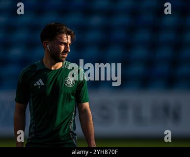 Kilmarnock, Schottland. 10. November 2024; Rugby Park, Kilmarnock, Schottland: Scottish Premiership Football, Kilmarnock versus Celtic; Greg Taylor von Celtic Credit: Action Plus Sports Images/Alamy Live News Stockfoto