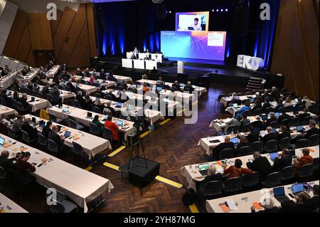 Plenum der Denierten der 5. Tagung der 13. Synode der Evangelischen Kirche in Deutschland EKD in Würzburg Foto vom 10.11.2024. Siehe epd-Meldung vom 10.11.2024 NUR REDAKTIONELLE VERWENDUNG Copyright: epd-bild/HeikexLyding Saal4 Stockfoto