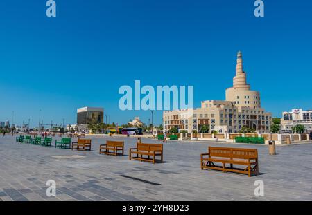 Doha, Katar - 10. Mai 2024 - Abdullah Bin Zaid Al Mahmoud Islamisches Kulturzentrum Stockfoto