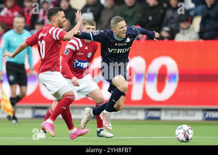 Silkeborg, Dänemark. November 2024. Andre Roemer (Randers 28), als Silkeborg am Sonntag, den 10. November 2024, im JYSK Park in Silkeborg, am Sonntag, den 10. November 2024, in der Superliga Randers FC trifft. (Foto: Claus Fisker/Ritzau Scanpix) Credit: Ritzau/Alamy Live News Stockfoto