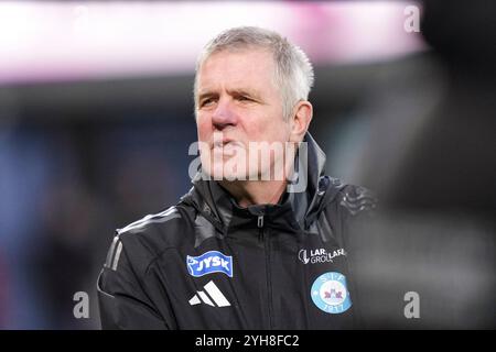 Silkeborg, Dänemark. November 2024. Kent Nielsen (SIF-Coach), als Silkeborg am Sonntag, den 10. November 2024, im JYSK Park in Silkeborg, am Sonntag, den 10. November 2024, in der Superliga Randers FC trifft. (Foto: Claus Fisker/Ritzau Scanpix) Credit: Ritzau/Alamy Live News Stockfoto