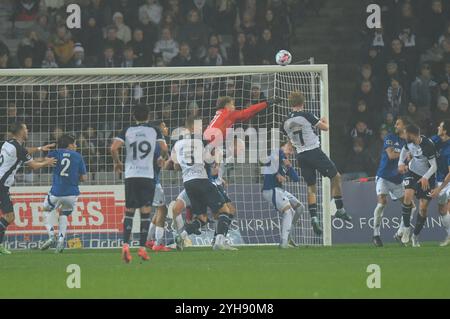 Aarhus, Dänemark. November 2024. Superligakampen mellem AGF og FC Koebenhavn paa Ceres Park i Aarhus soendag den 10. november 2024. Quelle: Ritzau/Alamy Live News Stockfoto