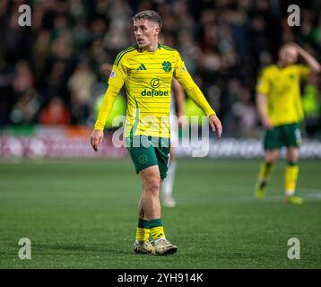 Kilmarnock, Schottland. 10. November 2024; Rugby Park, Kilmarnock, Schottland: Scottish Premiership Football, Kilmarnock versus Celtic; Luke McCowan von Celtic Credit: Action Plus Sports Images/Alamy Live News Stockfoto