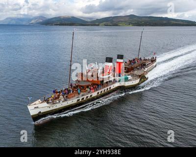 PS Waverley Excursions, der weltweit einzige Raddampfer für den Seeverkehr. Stockfoto