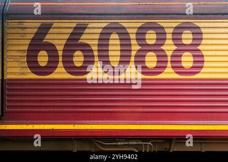 66088 am Bahnhof Carlisle. Montag, 12. September 2022. Stockfoto