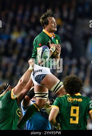 Edinburgh, Großbritannien. November 2024. Während des Autumn Nation Series-Spiels im Murrayfield Stadium, Edinburgh. Der Bildnachweis sollte lauten: Neil Hanna/Sportimage Credit: Sportimage Ltd/Alamy Live News Stockfoto