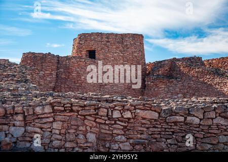 Die Motilla del Azuer, Daimiel, eine prähistorische Festung aus der Bronzezeit. Die reiche Geschichte dieser Stätten bietet einen Einblick in unsere ferne Vergangenheit Stockfoto