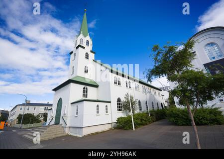 Freie Kirche in Reykjavik, Island Stockfoto