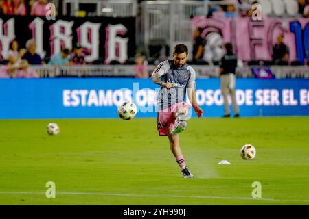 Inter Miamis Stürmer #10 Lionel Messi in Aktion beim Major League Soccer (MLS) Cup zwischen Inter Miami und Atlanta United. Foto: Chris Arjoon Stockfoto