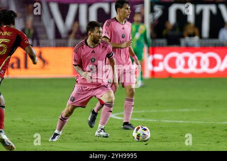 Inter Miamis Stürmer #10 Lionel Messi in Aktion beim Major League Soccer (MLS) Cup zwischen Inter Miami und Atlanta United. Foto: Chris Arjoon Stockfoto