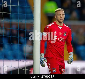 Kilmarnock, Schottland. 10. November 2024; Rugby Park, Kilmarnock, Schottland: Scottish Premiership Football, Kilmarnock versus Celtic; Robbie McCrorie von Kilmarnock Credit: Action Plus Sports Images/Alamy Live News Stockfoto