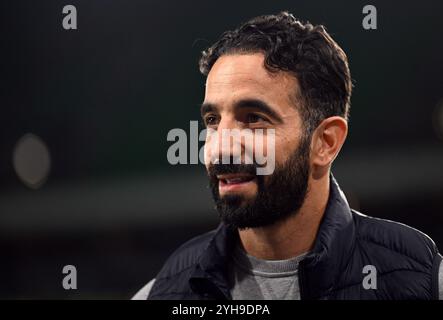 Aktenfoto vom 11/24 von Ruben Amorim, der am Montag in England eintreffen wird, als Manchester United's neuer Cheftrainer auf die Bearbeitung seiner Arbeitsgenehmigung wartet, versteht die Nachrichtenagentur PA. Ausgabedatum: Sonntag, 10. November 2024. Stockfoto