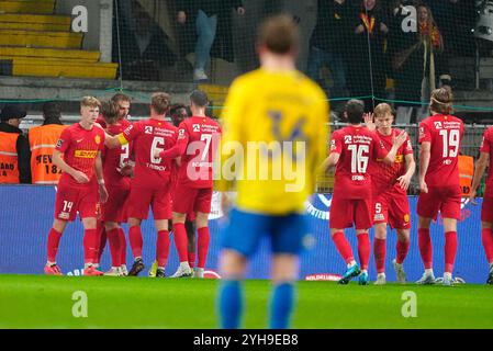 Broendby, Dänemark. November 2024. Broendby, Dänemark. November 2024. 3F Superliga-kampen mellem Broendby IF og FC Nordsjaelland paa Broendby Stadion, soendag den 10. november 2024. Kredit: Ritzau/Alamy Live News Kredit: Ritzau/Alamy Live News Stockfoto