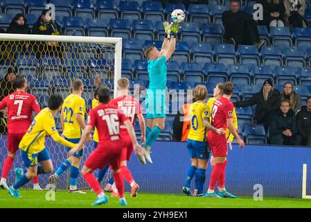 Broendby, Dänemark. November 2024. Broendby, Dänemark. November 2024. 3F Superliga-kampen mellem Broendby IF og FC Nordsjaelland paa Broendby Stadion, soendag den 10. november 2024. Kredit: Ritzau/Alamy Live News Kredit: Ritzau/Alamy Live News Stockfoto