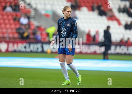 St Helens, Großbritannien. November 2024. St. Helens, England, 20. Oktober 2024 General Shoot of Sjoeke Nusken (6 Chelsea). Liverpool gegen Chelsea, St Helens Stadium, WSL (Sean Walsh/SPP) Credit: SPP Sport Press Photo. /Alamy Live News Stockfoto