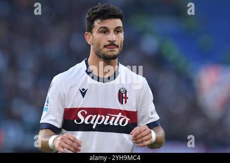 Rom, Latium. November 2024. Riccardo Orsolini von Bologna während des Spiels der Serie A zwischen Roma und Bologna im Olympiastadion, Italien, 10. November 2024. Quelle: massimo insabato/Alamy Live News Stockfoto