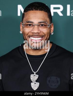 West Hollywood, Usa. November 2024. WEST HOLLYWOOD, LOS ANGELES, KALIFORNIEN, USA - NOVEMBER 09: Nelly kommt 2024 bei der Baby2Baby Gala von Paul Mitchell an, die am 9. November 2024 im Pacific Design Center in West Hollywood, Los Angeles, Kalifornien, USA stattfindet. (Foto: Xavier Collin/Image Press Agency) Credit: Image Press Agency/Alamy Live News Stockfoto