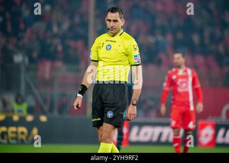 Monza, Italie. November 2024. Andrea Colombo (Schiedsrichter) während des italienischen Meisterschaftsspiels Serie A zwischen AC Monza und SS Lazio am 10. November 2024 im U-Power Stadium in Monza, Italien - Foto Morgese-Rossini/DPPI Credit: DPPI Media/Alamy Live News Stockfoto