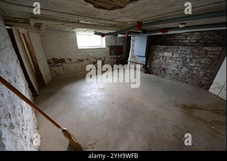 Der Keller diente als Unterschlupf für die Familie dieser Farm während der Schlacht von New Market während des Amerikanischen Bürgerkriegs. Stockfoto