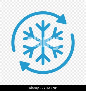 Grafik-Symbol zum Einfrieren oder Auftauen Stock Vektor